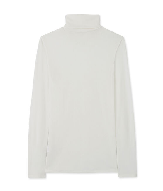 damen unterziehpullover aus leichter baumwolle weiss MARSHMALLOW