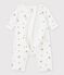 Langer Baby-Overall aus Bio-Doppeljersey mit print weiss MARSHMALLOW/ PAPAYE