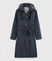 Trench mit Kapuze Damen blau SMOKING