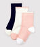 3er-Set Kindersocken für Mädchen variante 1