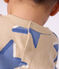 Baby-Sweatshirt aus Baumwolle mit Hertmotiv beige/vielfarbig