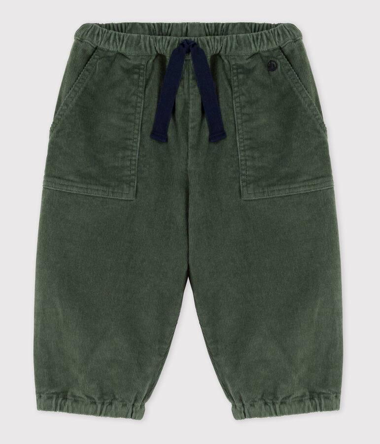 Babyhose aus Cord gr&uuml;n