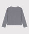 Kinder-Cardigan aus Baumwolle mit Streifen blau SMOKING/weiss MARSHMALLOW