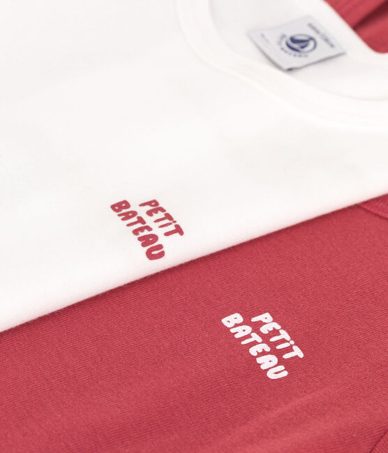 2er-Set kurzärmelige T-Shirts aus Baumwolle für Kinder variante 4