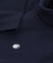 Kinder-Rollkragenshirt aus Baumwolle blau SMOKING