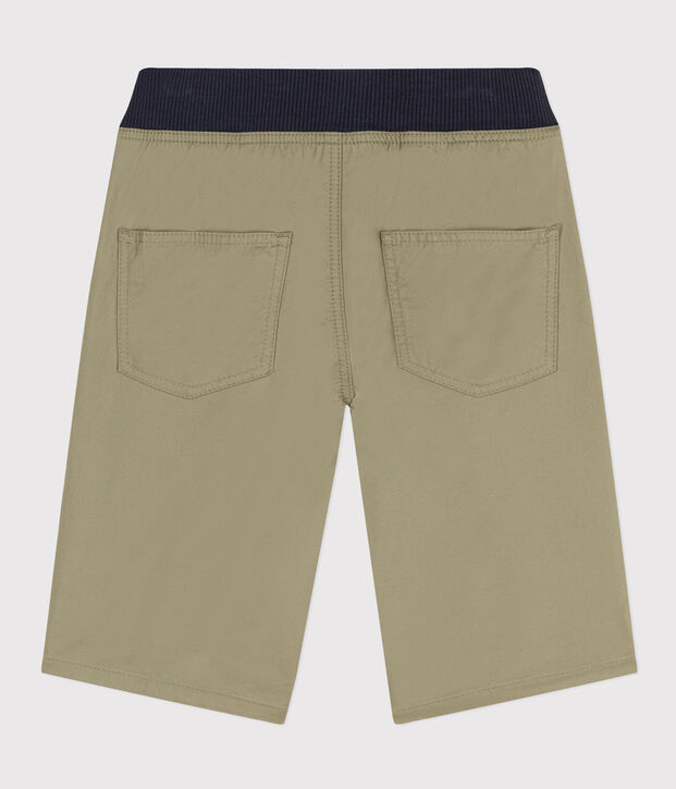 Bermudas aus Baumwoll-Serge f&uuml;r Jungen gr&uuml;n