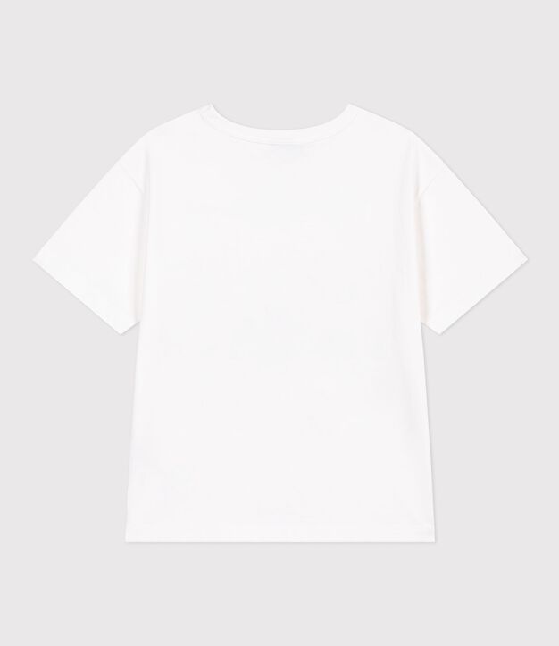 Kurz&auml;rmeliges Kinder T-Shirt aus Baumwolle weiss