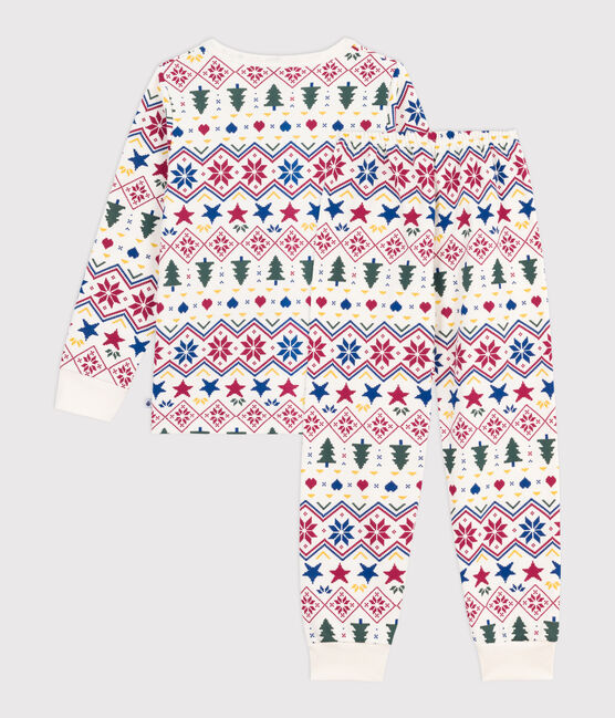 Kinder-Pyjama aus Molton mit Weihnachts-Motiv MILK/ MULTICO
