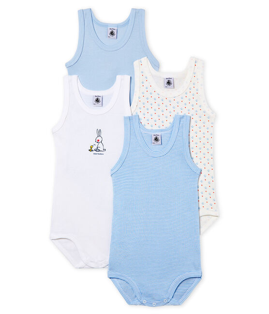 4er-Setaus ärmellosen Baby-Bodys für babymädchen variante 1