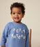 Baby-Sweatshirt aus Molton blau BEACH
