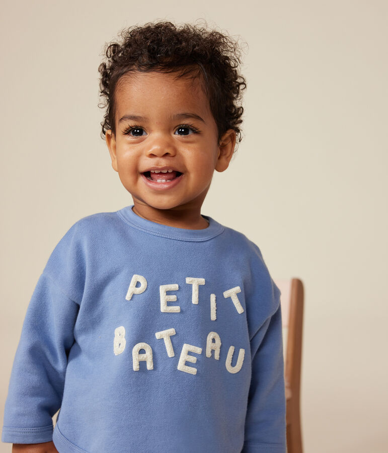 Baby-Sweatshirt aus Molton blau