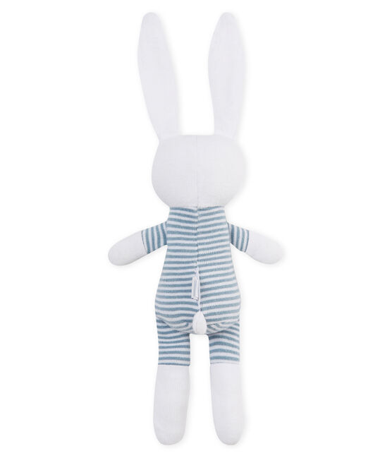 Baby-Kuschelhäschen aus Jersey blau FONTAINE/weiss MARSHMALLOW