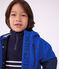 Halblanger Kinder-Parka im Colorblock blau/vielfarbig