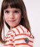 Langärmeliges Kinder-Unisex Streifenshirt aus Baumwolle rosa FLEUR/ SPICY