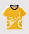 Kurzärmeliges Kinder-T-Shirt aus Baumwolle für Jungen gelb BOUDOR