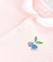 Baby-Kurzoverall aus Baumwolle mit Bubikragen rosa FLEUR
