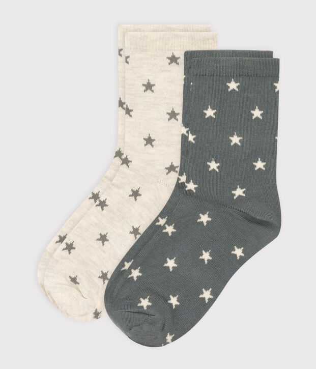2er-Set Kindersocken mit Sternenmotiv vielfarbig