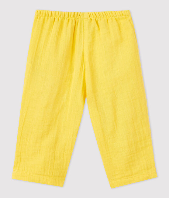 Baby-Hose aus Bio-Baumwollgaze gelb ORGE