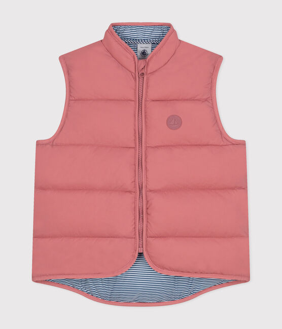 Kinder-Steppweste aus gestepptem Doppeljersey rosa ROSEWOOD