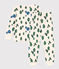 Kinderpyjama aus Molton mit Chalet-Motiv weiss AVALANCHE/ MULTICO