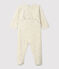 Baby-Strampler aus Velours in einfarbig Beige beige MONTELIMAR CHINE