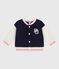 Baby College-Jacke aus Baumwolle blau SOIR/ MILK