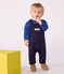 Langbeinige Baby-Latzhose aus dickem Jersey, einfarbig SOIR