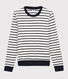 Baumwoll-T-Shirt mit Marinestreifen Damen