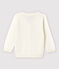 Baby-Cardigan aus Baumwolljersey-Strick mit Leinenanteil Jungen weiss MARSHMALLOW