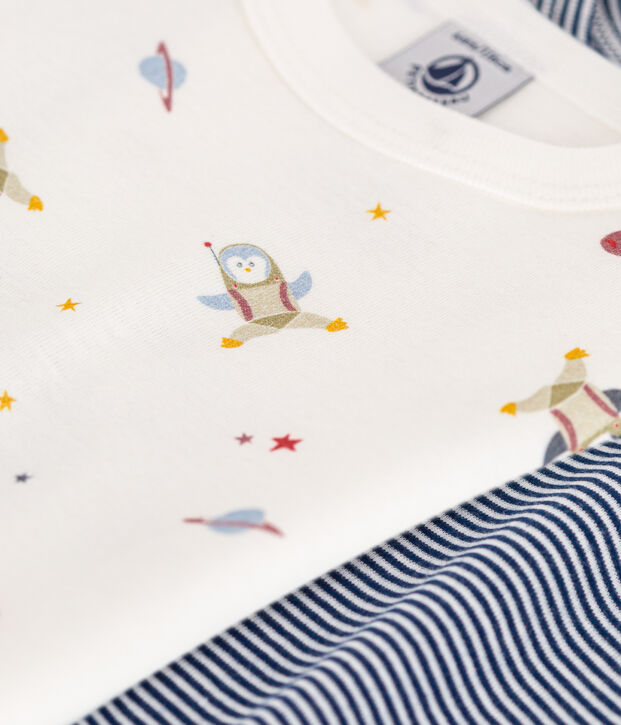 2er-Set kurz&auml;rmelige Kinder-T-Shirts aus Baumwolle vielfarbig