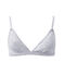 Gepolsterter Mädchen-Triangel-BH grau POUSSIERE CHINE