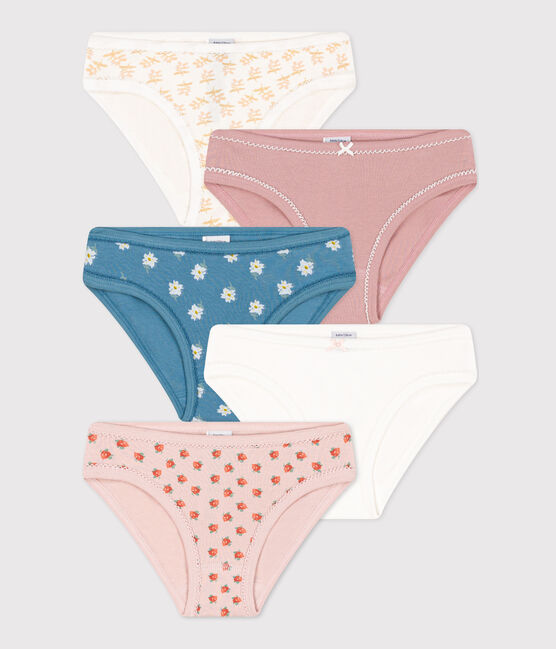 5er-Set Slips aus Baumwolle Petit Bateau X Snoopy für Mädchen variante 1