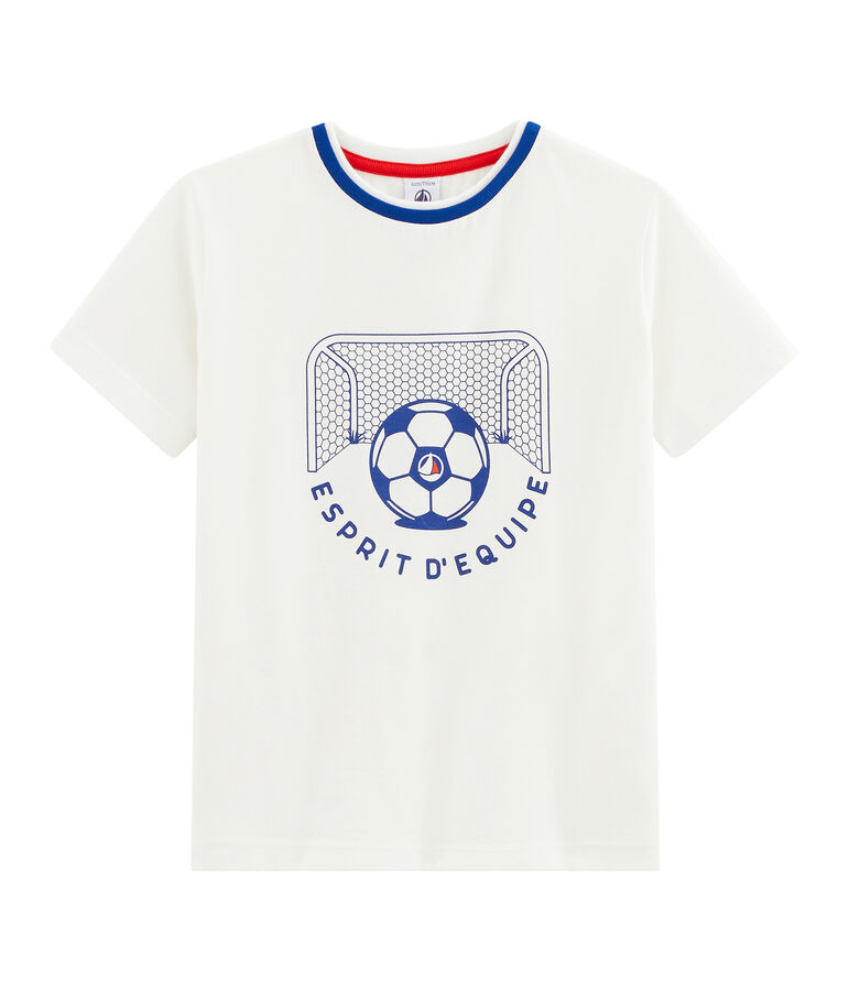 Kinder-T-Shirt f&uuml;r Jungen weiss