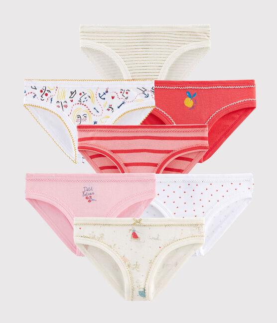 Überraschungsset aus 7 Slips für Mädchen variante 1