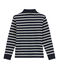Langärmeliges Jungen Polohemd blau SMOKING/beige COQUILLE