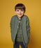 Kinder-Cardigan im Teddy-Stil aus gedoppeltem Jersey für Jungen grün VALLEE