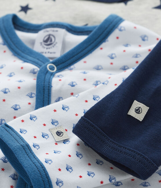 2er-Set Baby-Strampler aus Rippstrick für Jungen variante 1