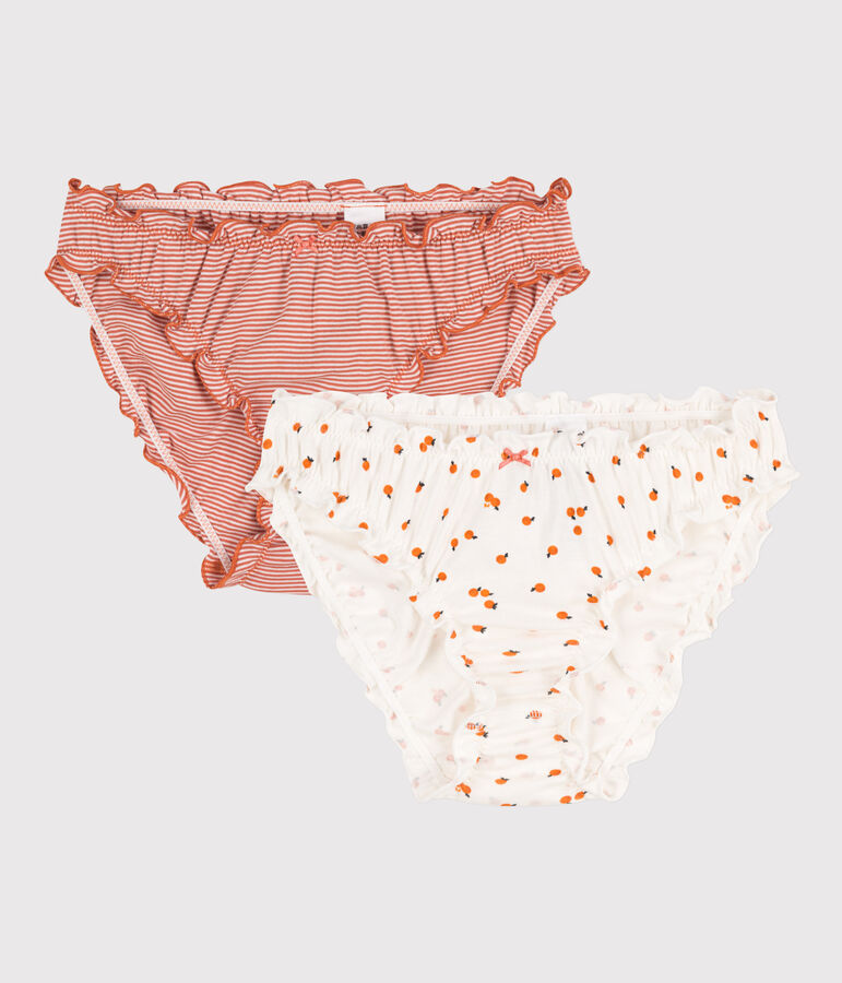 2er-Set Froufrou-Slips aus Baumwolle f&uuml;r Damen vielfarbig