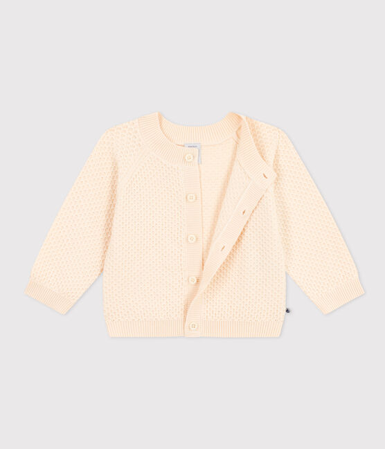 Baby-Cardigan aus Baumwollstrick naturfarben AVALANCHE