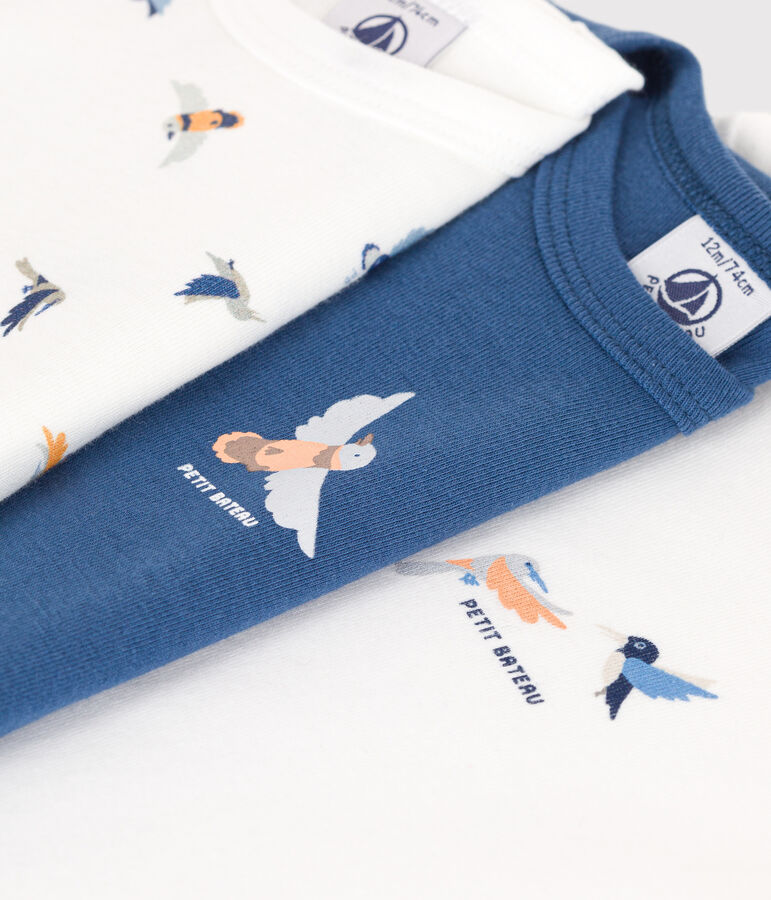 3er-Set lang&auml;rmelige Bodys aus Baumwolle f&uuml;r Babys vielfarbig