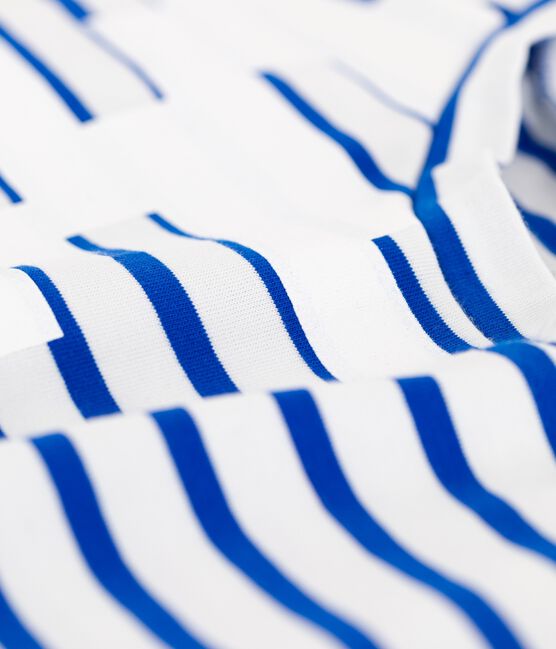 Matrosenshirt in einer Hyères-Neuauflage für Damen weiss ECUME/blau DELFT