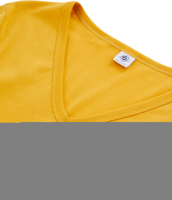 Ikonisches langärmliges T-Shirt für Damen gelb BOUDOR