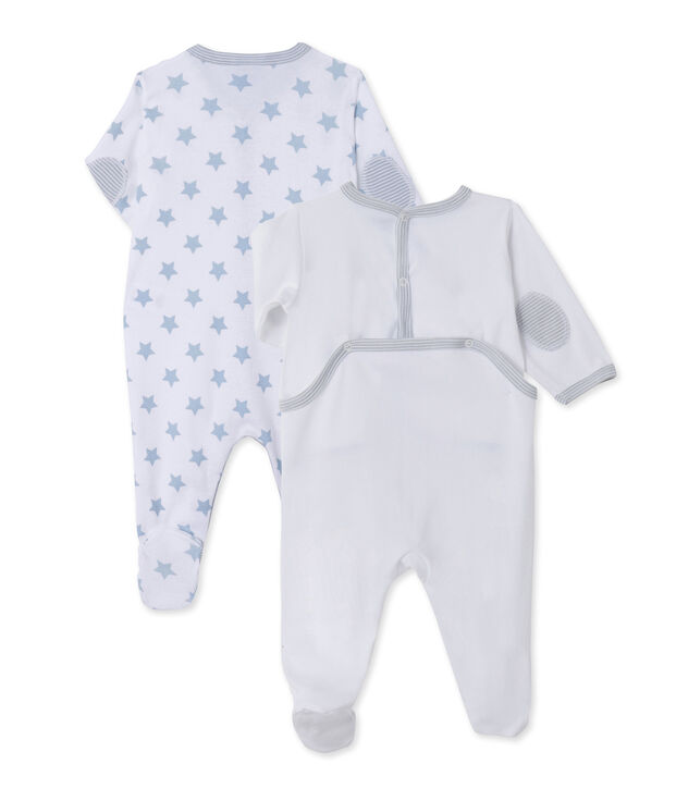&Uuml;berraschungspaket mit 2 Baby-stramplern f&uuml;r Jungen aus Rippstoff vielfarbig