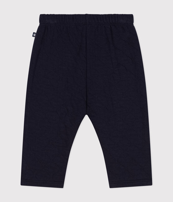 Baby-Hose aus gestepptem Doppeljersey blau SMOKING