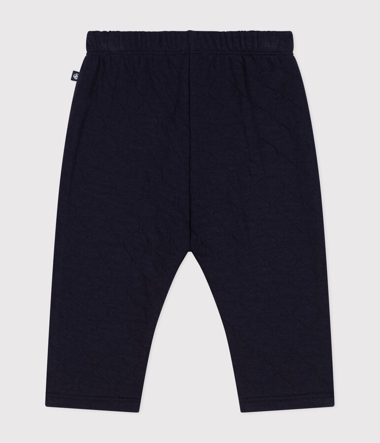 Baby-Hose aus gestepptem Doppeljersey blau