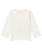 Langärmeliges Baby-T-Shirt für Jungen weiss MARSHMALLOW CN