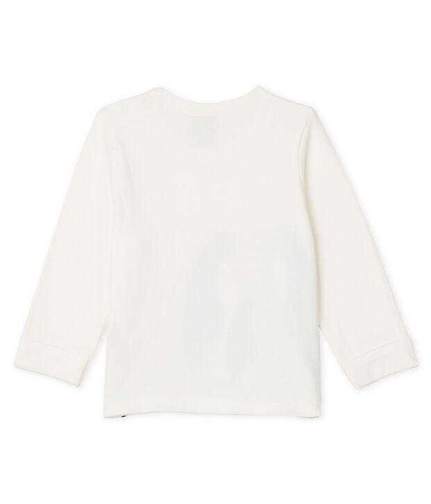 Lang&auml;rmeliges Baby-T-Shirt f&uuml;r Jungen weiss