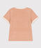Kurzärmeliges Baby-T-Shirt aus Frottee beige VINTAGE