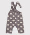 Lange Baby-Latzhose aus Molton mit Schafprint BONGRIS/ MULTICO