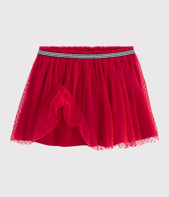 Kinderrock aus Tüll für Mädchen rot TERKUIT